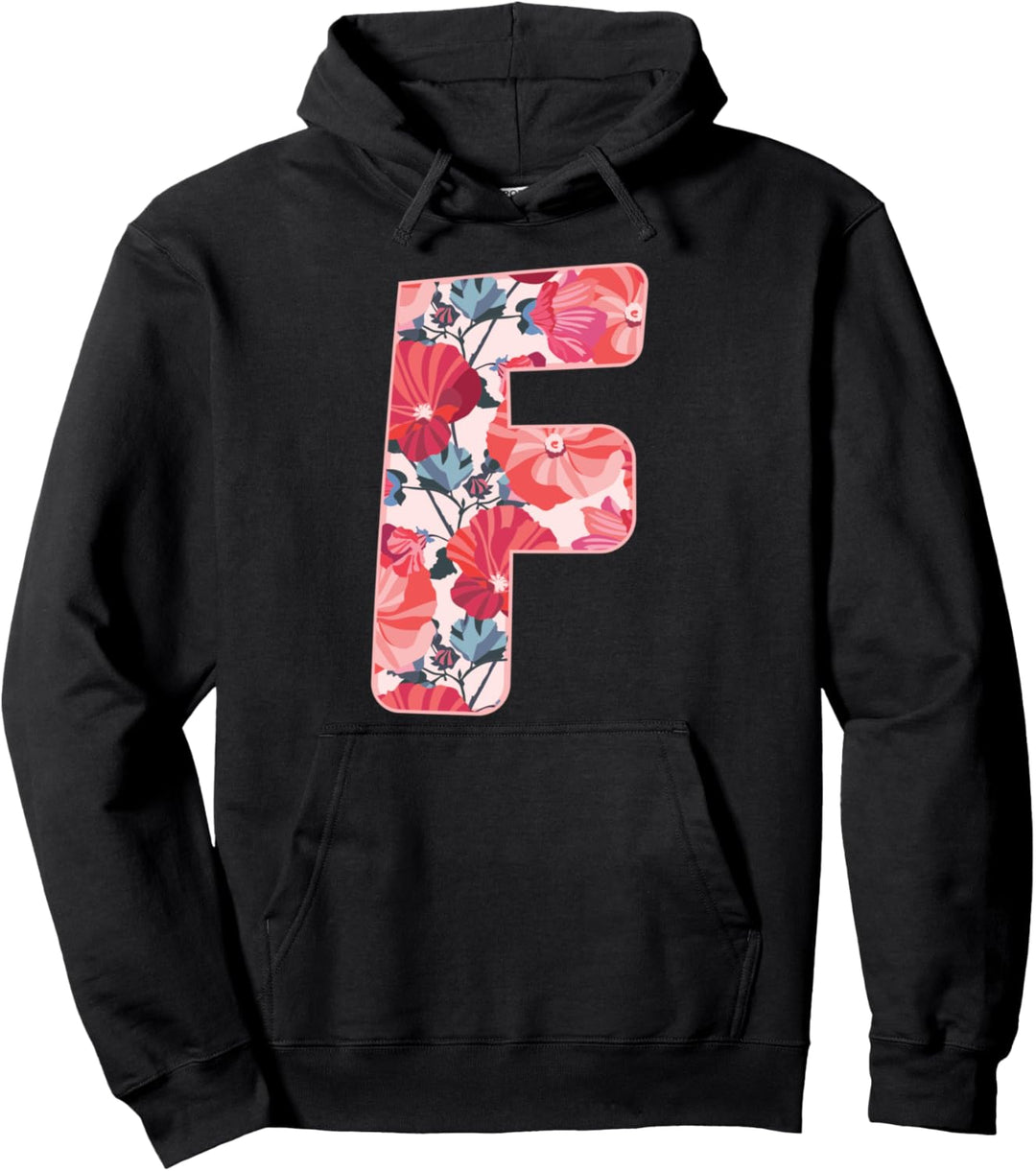 Buchstabe F Alphabet Vorname Konsonant Blume Garten Geschenk Pullover Hoodie