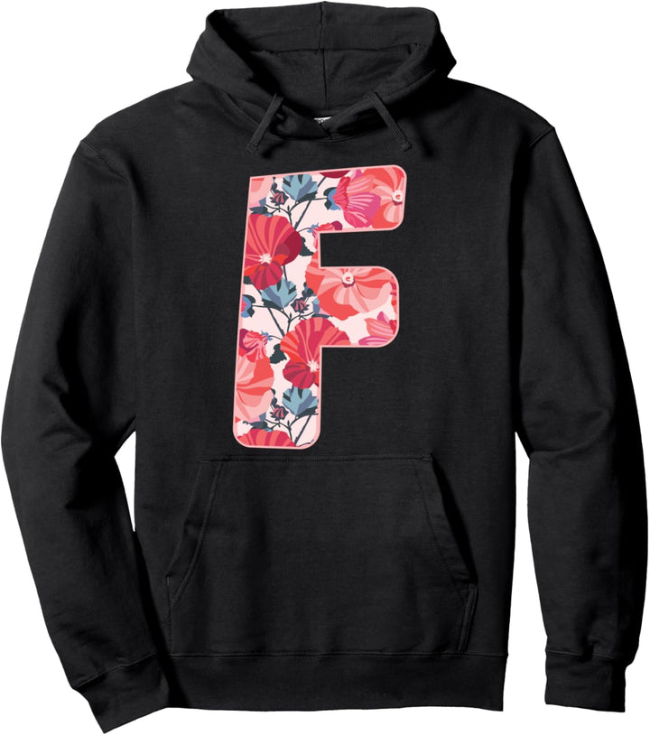 Buchstabe F Alphabet Vorname Konsonant Blume Garten Geschenk Pullover Hoodie