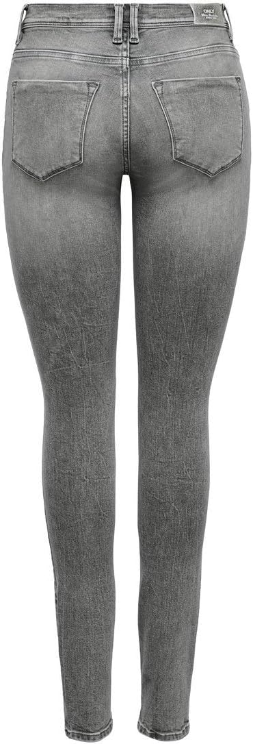 ONLY Shape Life Regular Grey Skinny Jeans 25 Grauer Denim, 25 Grauer Denim