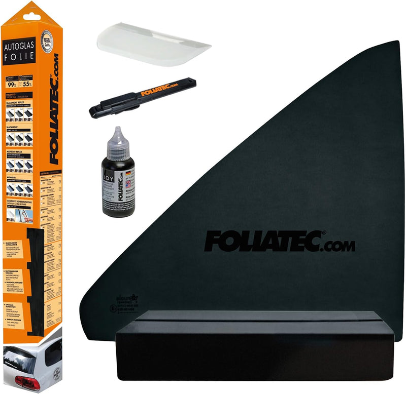 Foliatec Scheibentönungsfolie, Tönungsfolie für Autoscheiben, BLACKNIGHT Superdark 76 x 300 cm, 95%