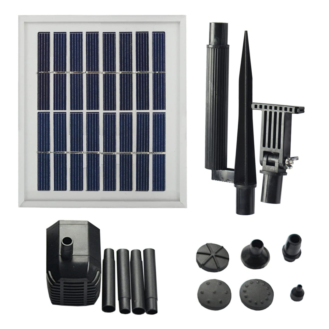 Solar Teichpumpe Garten Brunnen Oasis 250-1 Solarbrunnen Springbrunnen Wasserspiel mit Stabilem Alu-