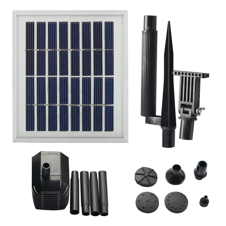 Solar Teichpumpe Garten Brunnen Oasis 250-1 Solarbrunnen Springbrunnen Wasserspiel mit Stabilem Alu-