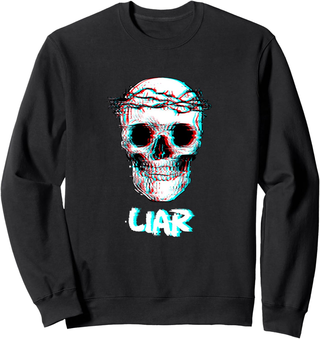 Vaporwave Atheist Jesus Liar Anti Religion Aesthetic Sweatshirt