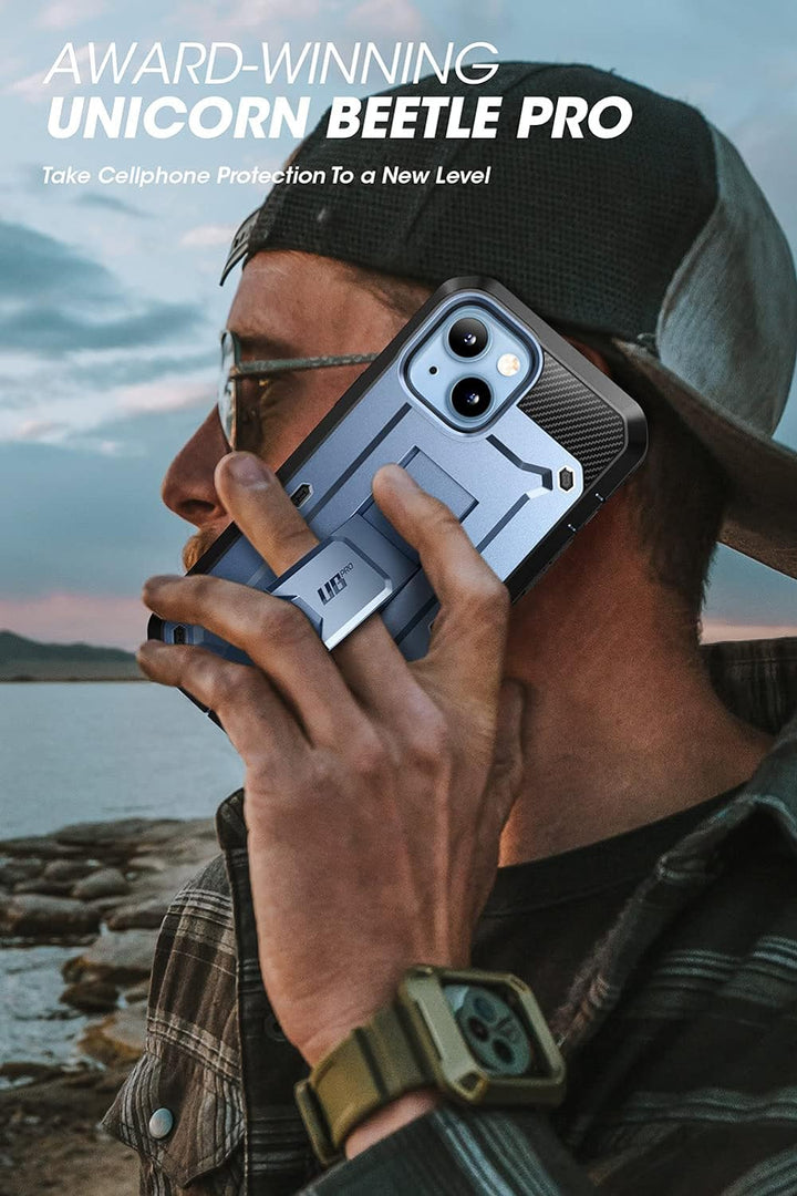 SUPCASE Unicorn Beetle Pro Ganzkörper Rugged Holster Schutzhülle für 6,1 Zoll iPhone 13 (2021), Meta