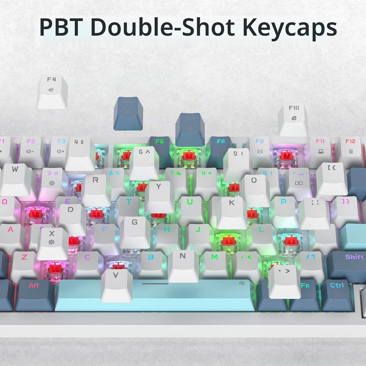 SOLIDEE Verkabelte Mechanische Gaming Tastatur 75 Prozent,hot-swap-fähige Mechanische Tastatur mit G
