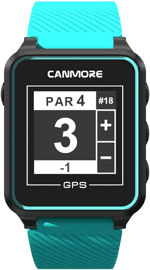 Canmore TW353 Golf-GPS-Uhr, kontrastreiches LCD-Display, leichtes Golfzubehör, grün, Grün