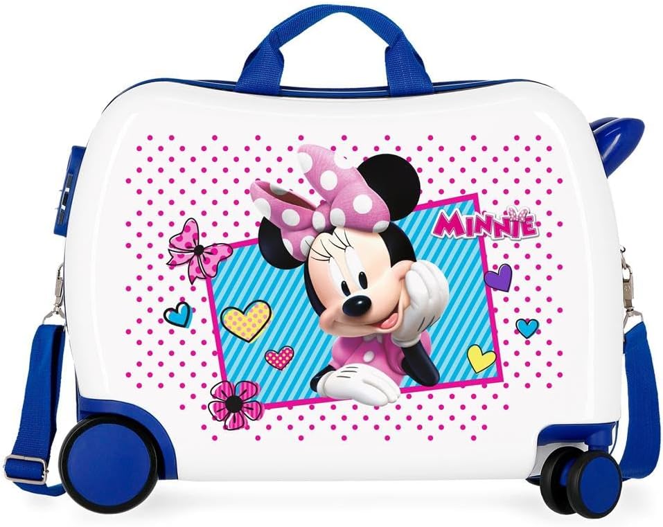 Disney Enjoy Minnie Icon Kinder-Koffer Blau 50x38x20 cms Hartschalen ABS Kombinationsschloss 34L 2,3