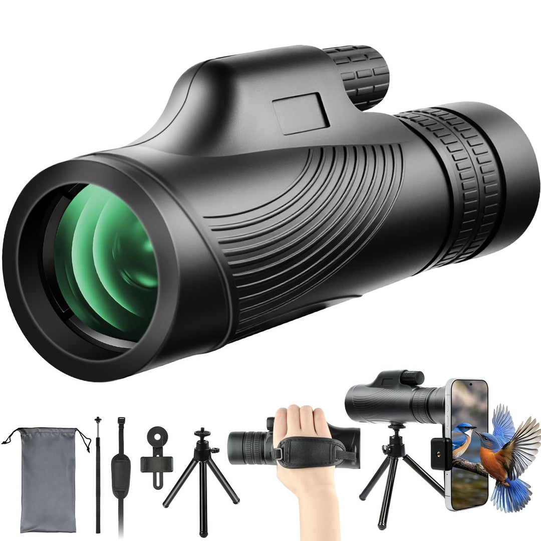 Monokulares Teleskop, 10x30 Zoom Monokular Teleskop für Erwachsene mit BAK4-Prisma, FMC-Objektiv und