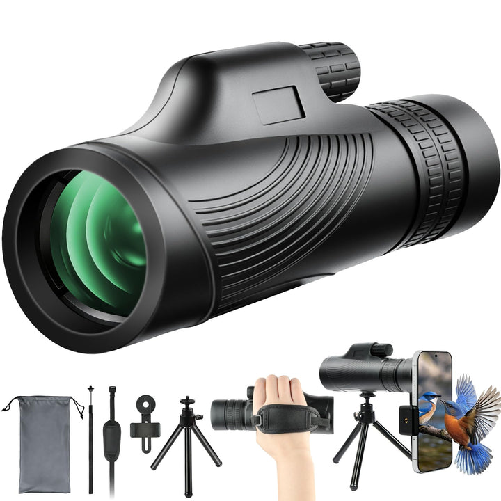 Monokulares Teleskop, 10x30 Zoom Monokular Teleskop für Erwachsene mit BAK4-Prisma, FMC-Objektiv und