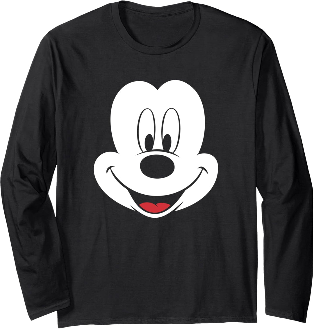 Disney Mickey Mouse Mickey Face Langarmshirt