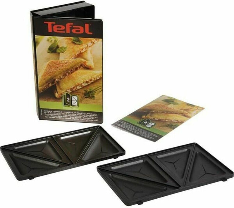 Tefal XA800212 Collection Set Snack Sandwich-Platte, dreieckig, Rezeptbuch mit 4,4 x 15,5 x 24,2 cm