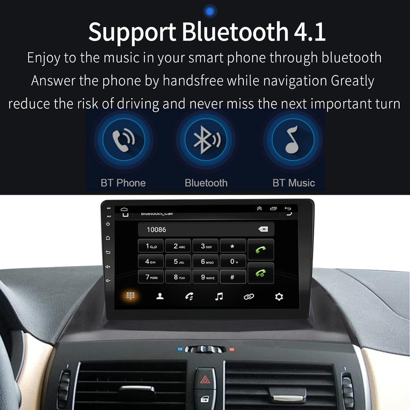 EZoneTronics Android 10.1 Autoradio Stereo für BMW X3 E83 2004-2010 9 Zoll Touchscreen High Definiti
