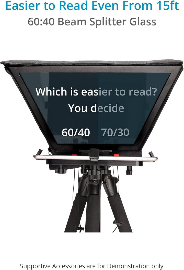 Proaim Universal Tablet Teleprompter (P-TP300) für iPad Kameras für Film und Video, Online Video und