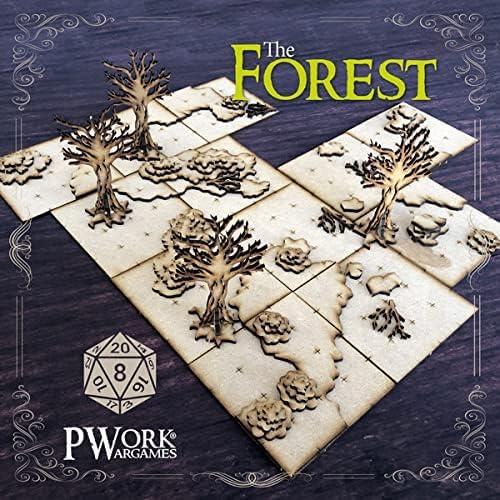 The Forest (La Foresta) – 3D Tactical Maps Rpg Fantasy Dungeon Tiles – Taktische 3D-Karten, modular,