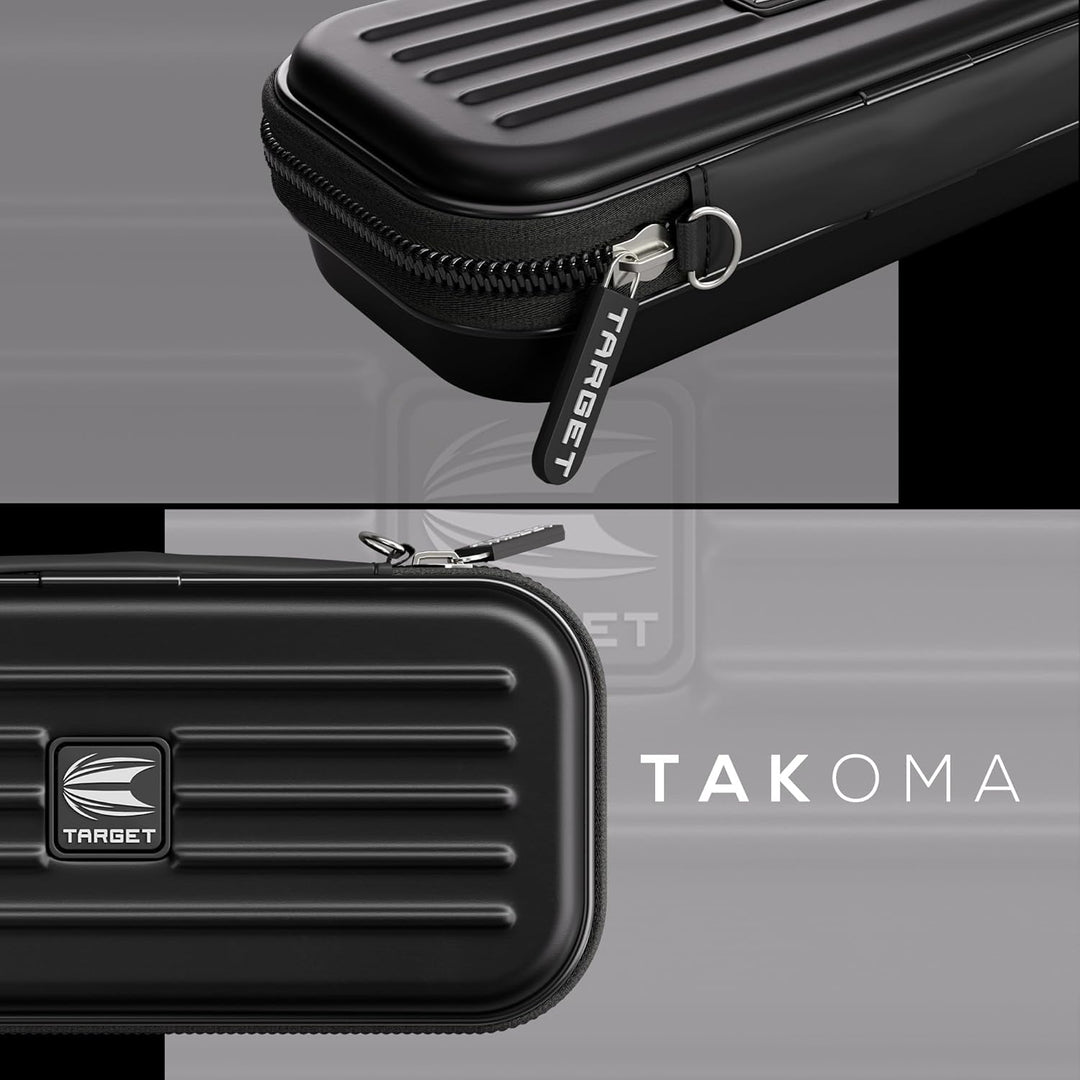 Target Darts Takoma Regular Darts Case - Holds x 1 Satz Darts Brieftasche Schwarz, Schwarz