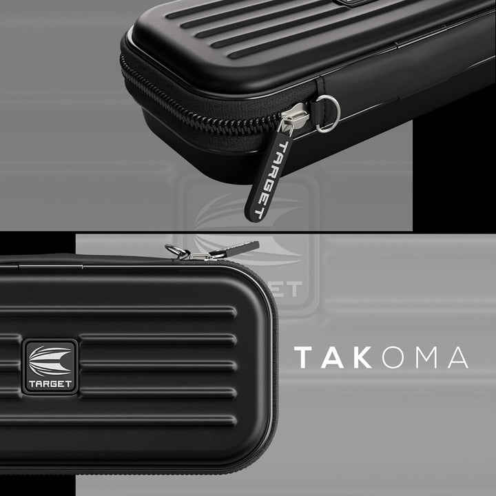 Target Darts Takoma Regular Darts Case - Holds x 1 Satz Darts Brieftasche Schwarz, Schwarz