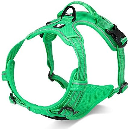 WINHYEPET Truelove Hundegeschirr No-Pull Reflektierendes verstellbar Haustiergeschirr mit 2 Leinencl