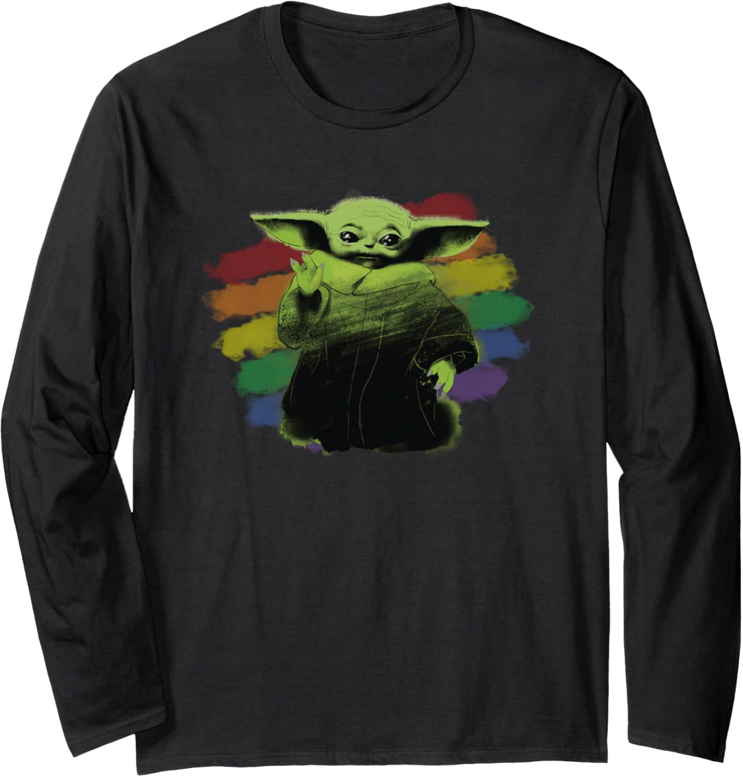 Star Wars The Mandalorian The Child Rainbow Langarmshirt