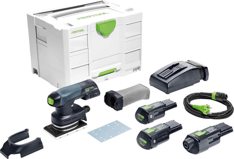 Festool Akku-Rutscher RTSC 400 3,0 I-Set (mit Akkupacks BP 18 Li 3,0, Schnellladegerät, Netzadapter