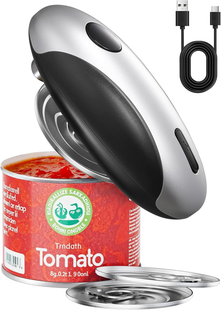 SWEETFULL Elektrischer Dosenöffner,USB Wiederaufladbarer Automatisches Dosenöffner-Set, perfekt für