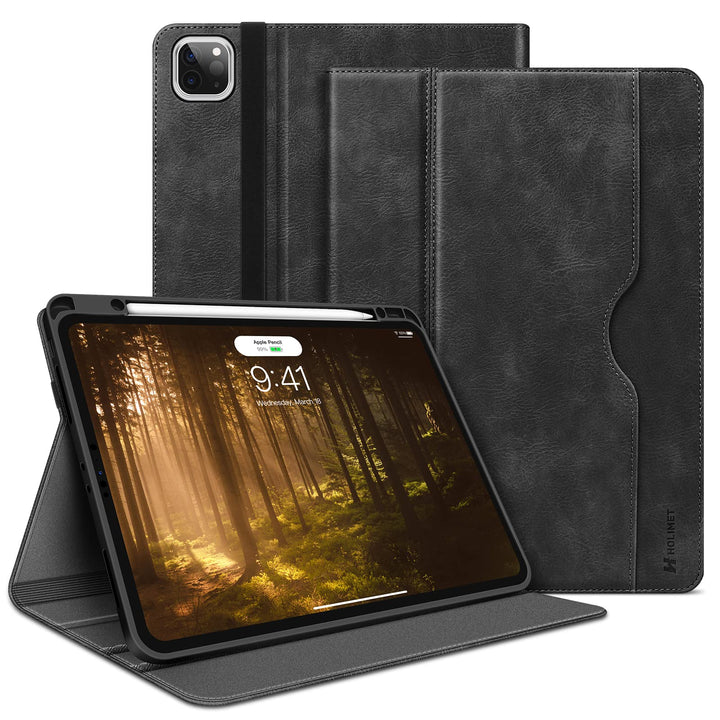 HOLIMET Hülle für iPad Pro 12.9 Zoll 2022/2021/2020/2018 (6./5./4./3. Generation) mit Stifthalter, P