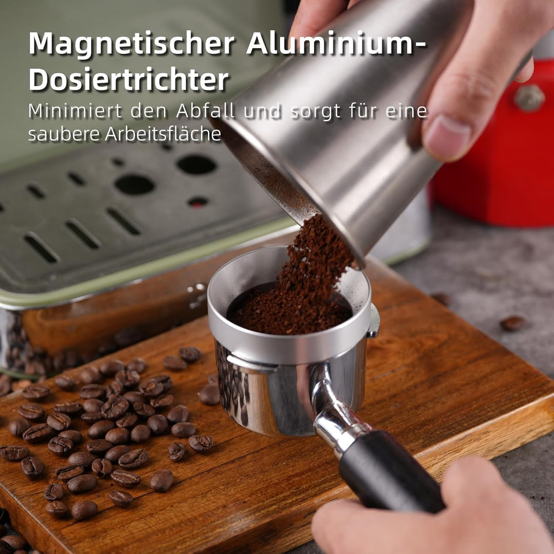 53.5mm Siebträger Zubehör Set,Kaffee Tamper,WDT Tool,Dosierring &amp; Tampermatte Set,Siebträgermaschine