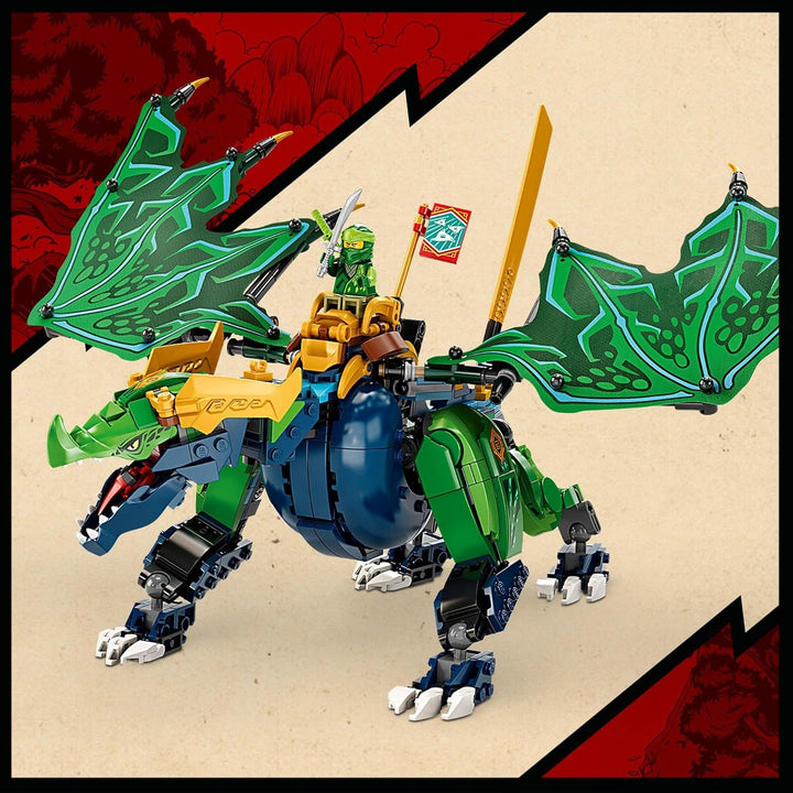 LEGO 71766 NINJAGO Lloyds legendärer Drache, Spielzeug für Jungen und Mädchen ab 8 Jahren mit Drache