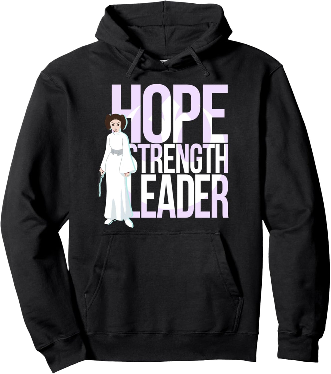Star Wars Princess Leia Is A Leader Text Pullover Hoodie