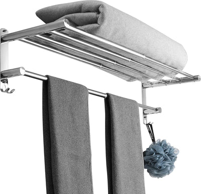 Handtuchhalter Ausziehbar 43-78CM Edelstahl Ohne Bohren Handtuchstange Wand Wandregal Geeignet für B