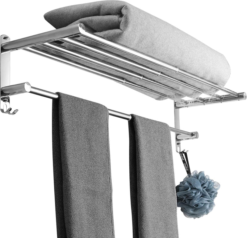 Handtuchhalter Ausziehbar 43-78CM Edelstahl Ohne Bohren Handtuchstange Wand Wandregal Geeignet für B