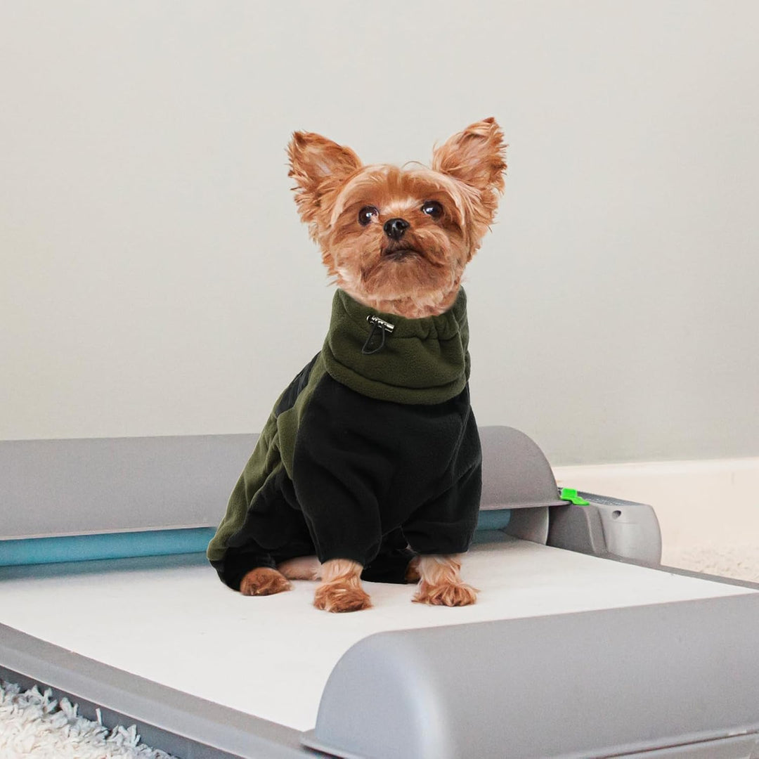 Hunde Fleecejacke, Wintermantel mit Abnehmbarer Rollkragen Hundemantel Hundepullover Warm Winddicht