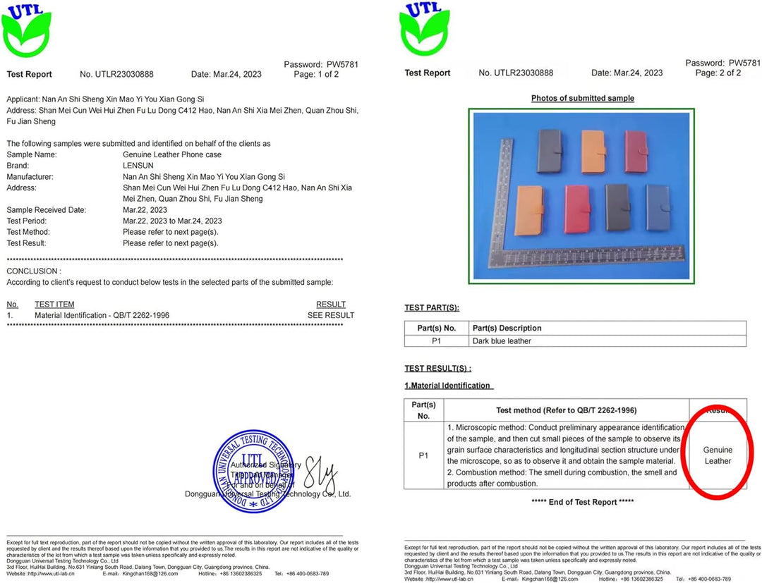 LENSUN Echtleder Hülle für Samsung Galaxy Note 10 Plus, Handyhülle [Echtes Leder] [Magnetverschluss]