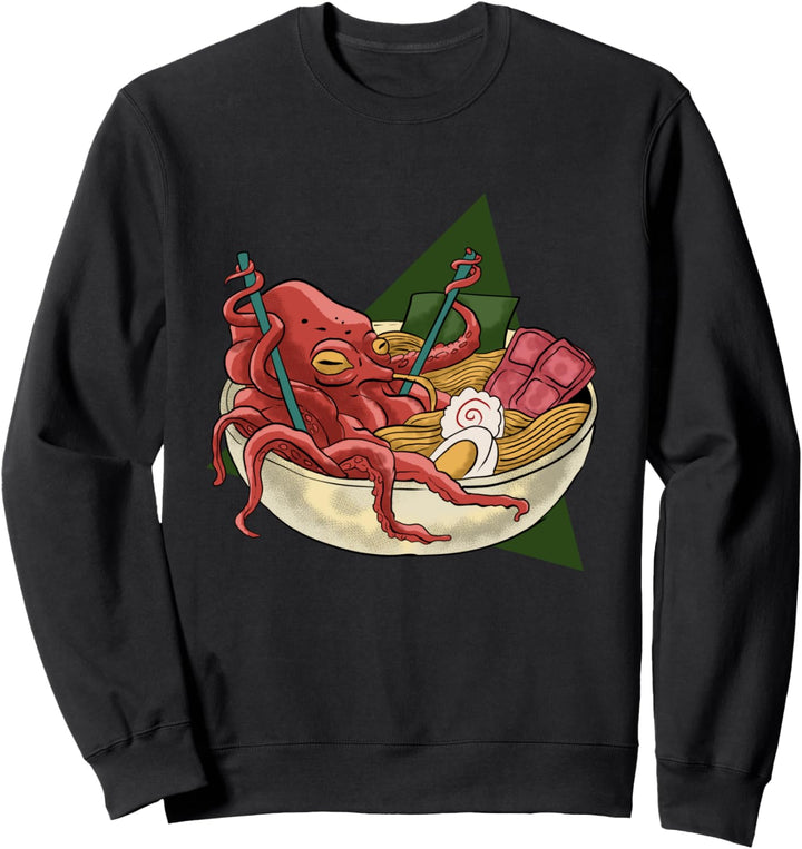 Ramen Tintenfisch Oktopus Sweatshirt
