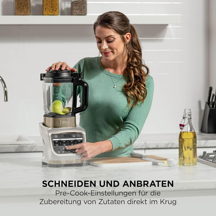 Ninja Foodi Mixer & Suppenbereiter, 10 Auto-iQ-Programme, 1,7L Glaskrug, heisser & kalter Mixer, int