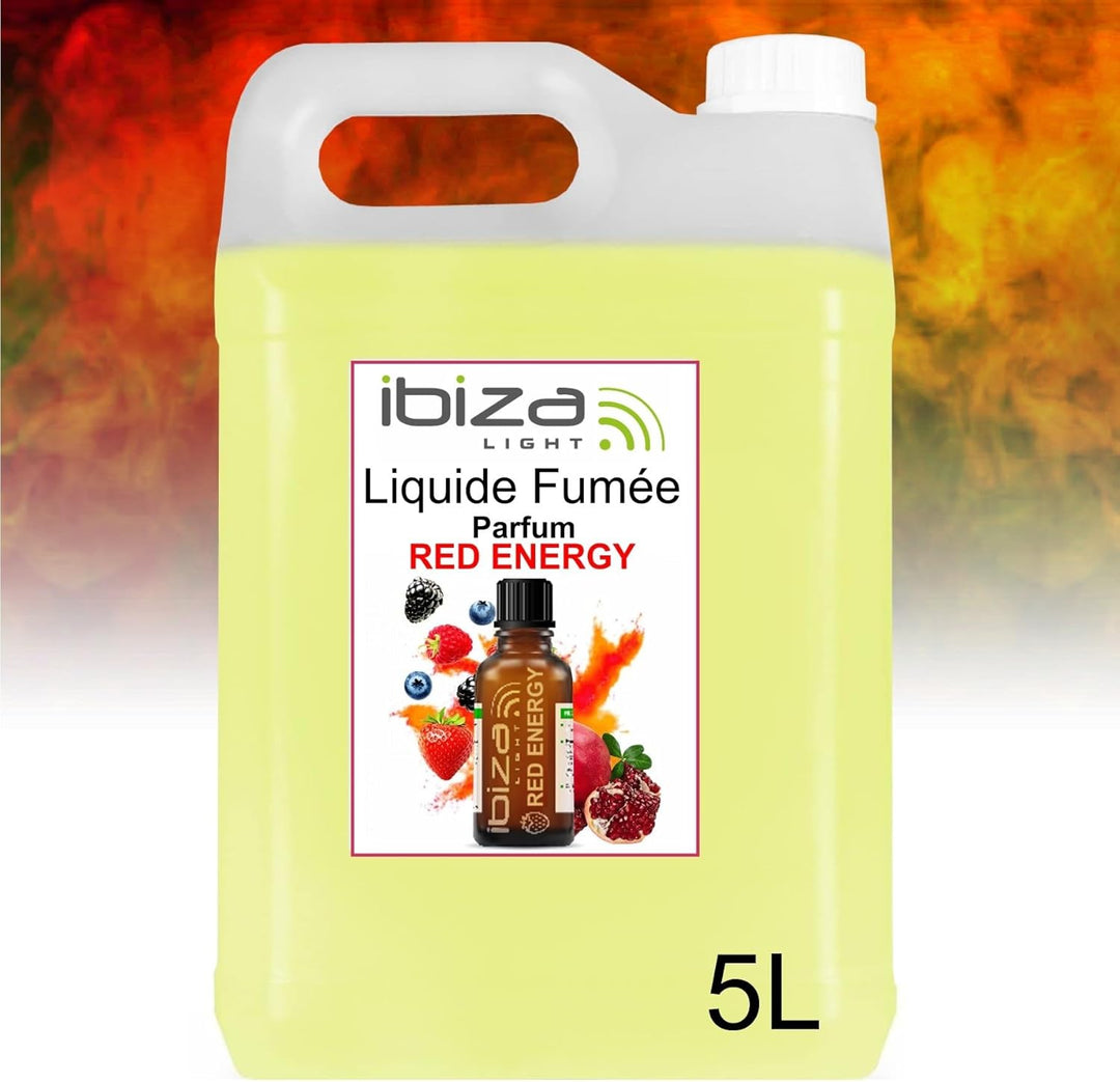 Ibiza - Rauchflüssigkeit – Kanister mit 5 Litern Flüssigkeit Ibiza Light SMOKE5L-N für Nebelmaschine
