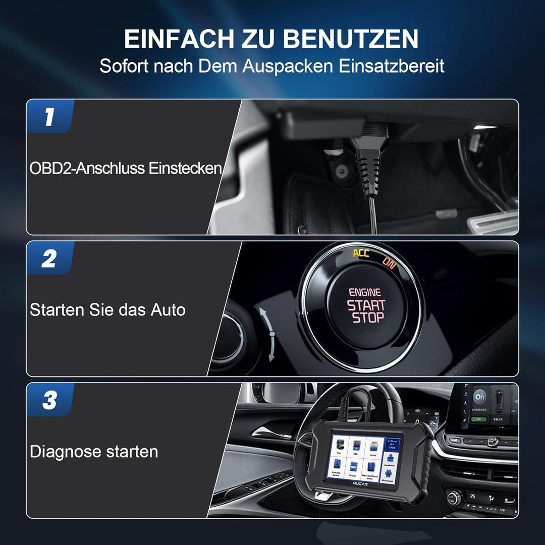 Auto Diagnosegerät, MUCAR CS5 OBD2 Diagnosegerät Mit 5 Systemdiagnosen (ECM/SRS/ABS/BCM/TCM), KFZ Di