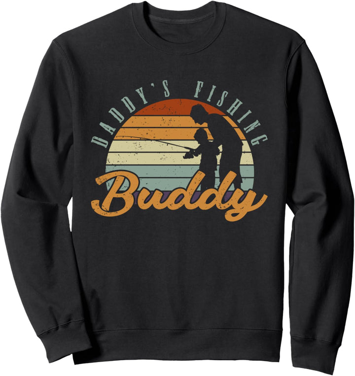 Papas Fischer Kumpel Vatertag Angler Vater Sohn Angeln Sweatshirt