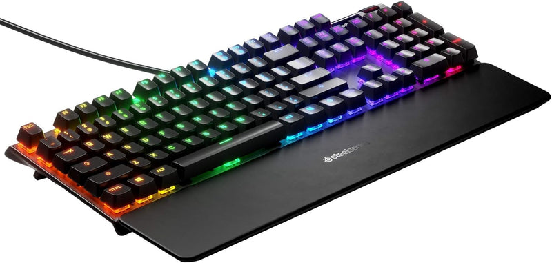 SteelSeries Apex 7 - Mechanische Gaming-Tastatur – OLED Smart Display – Rot Schalter – Nordisch (QWE