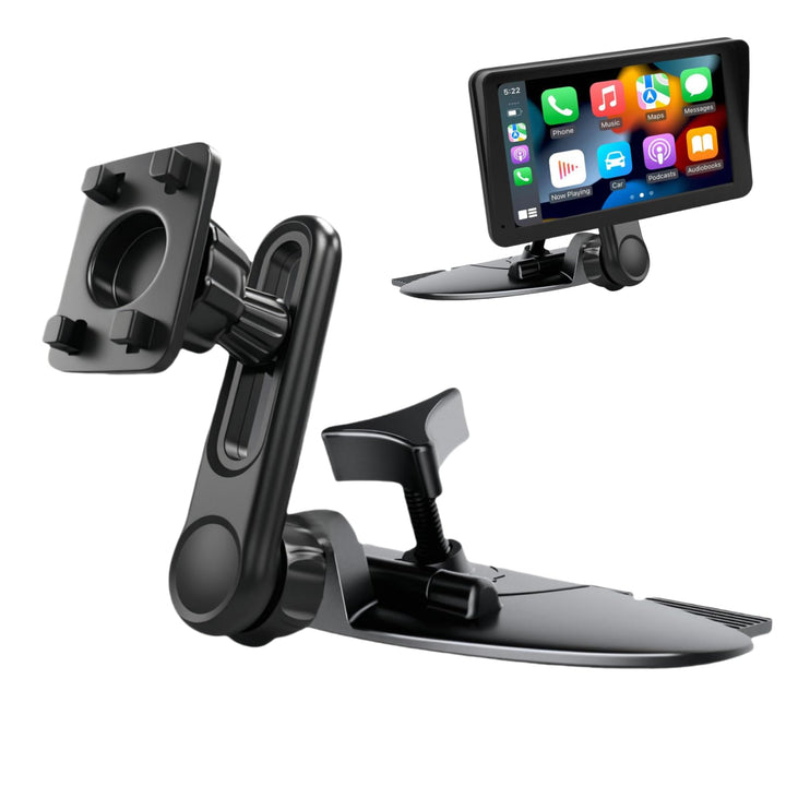 Epronic CD SchlitzHalterung für CarPlay Bildschirm Verstellbarer Arm und 360° Drehbarer 17mm Kopf Ko