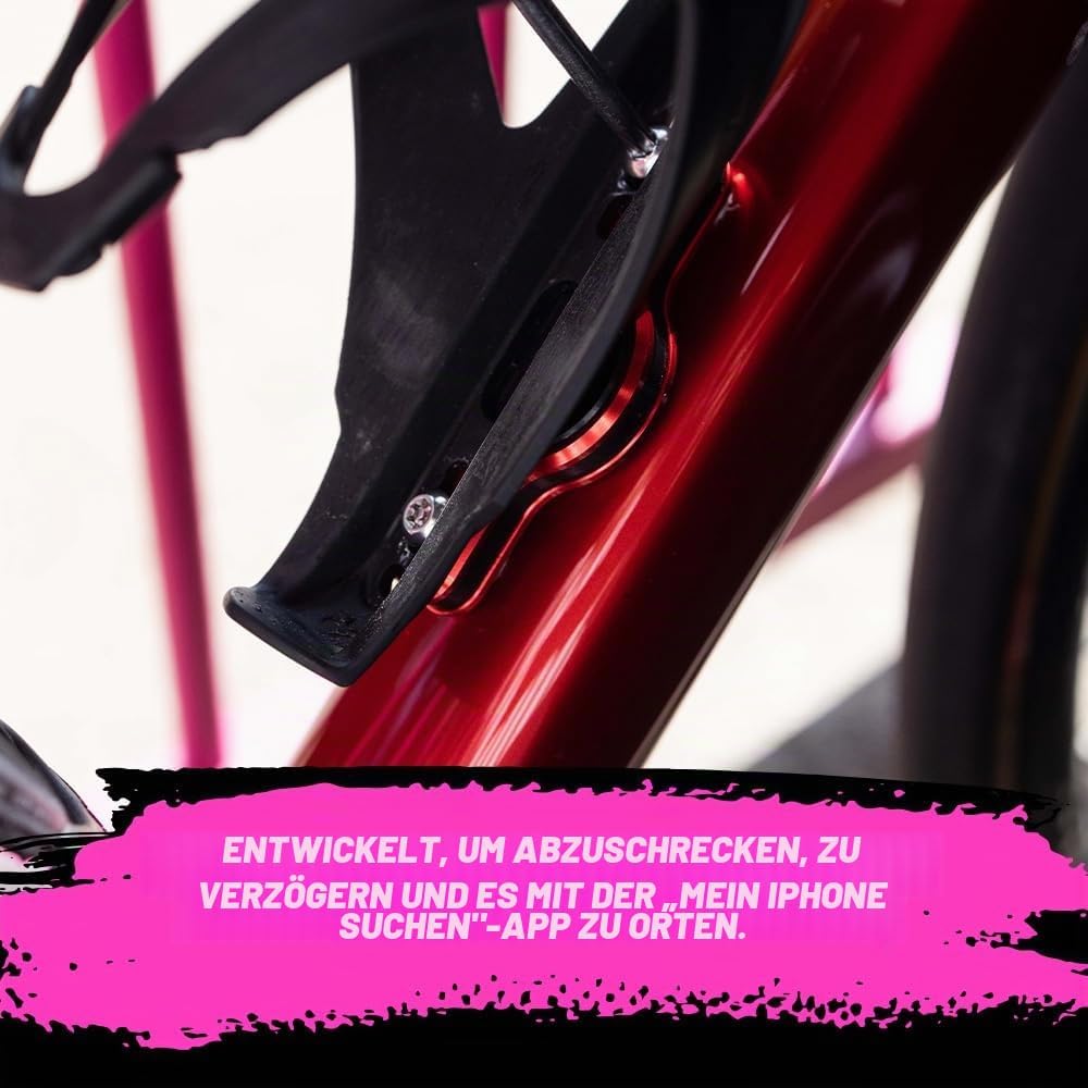 Muc-Off Secure Tag Holder V2 Für Apple AirTag, Schwarz, MU-ACC-2703