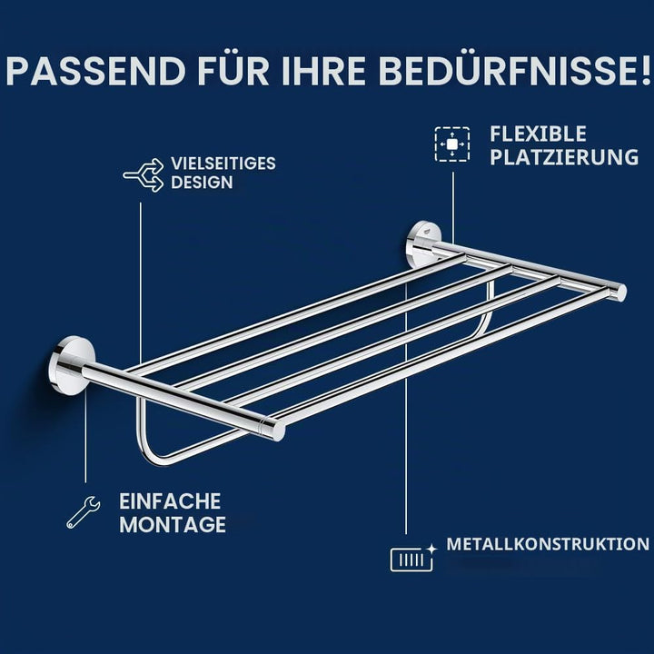 GROHE Essentials | Badaccessoires - Badetuchhalter | mit Ablage | 40800001