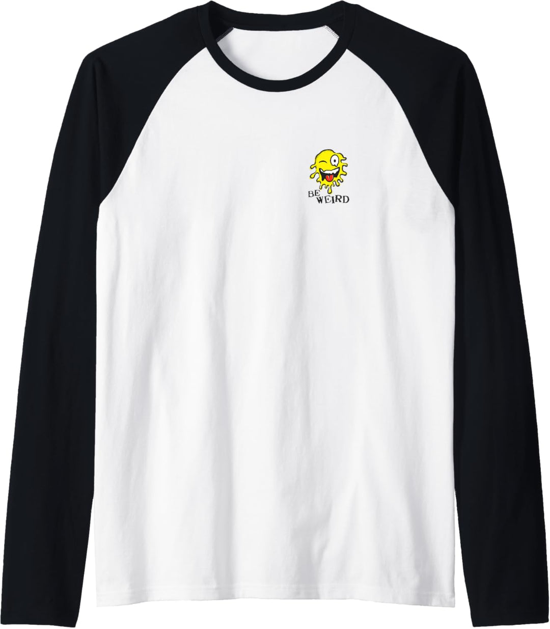 Sei seltsam Raglan