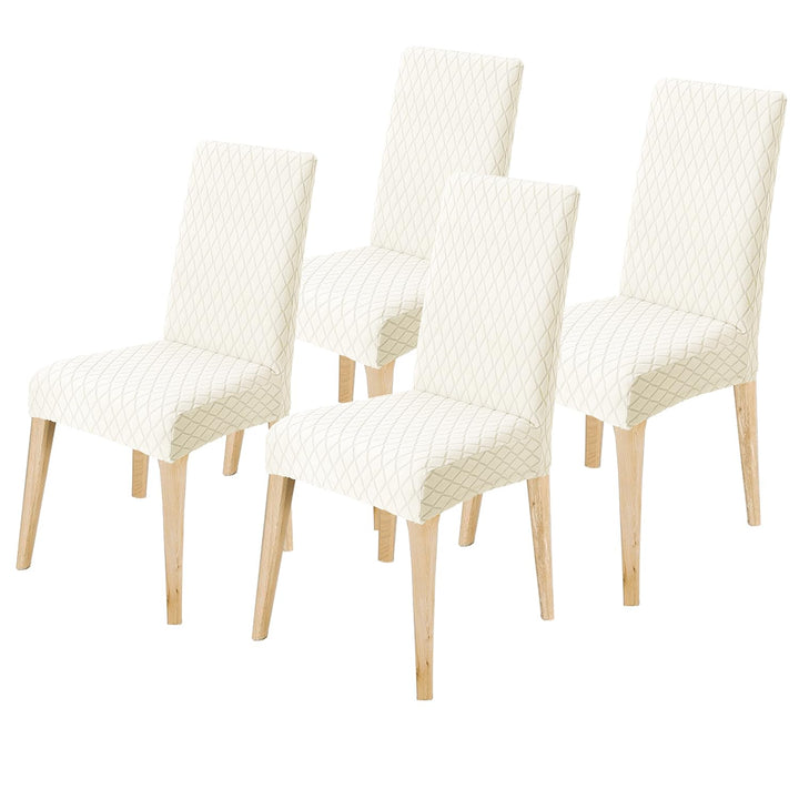 LANSHENG Stuhlhussen 4er Set, Universal Esszimmerstühle Stuhlbezug, Abnehmbar Waschbar Stuhlhussen f