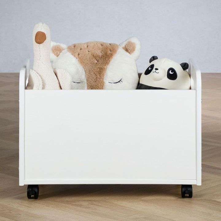 IDIMEX Spielzeugkiste Benjamin aus Kiefer Massivholz weiss - Kinderzimmer Aufbewahrung, Spielzeugbox