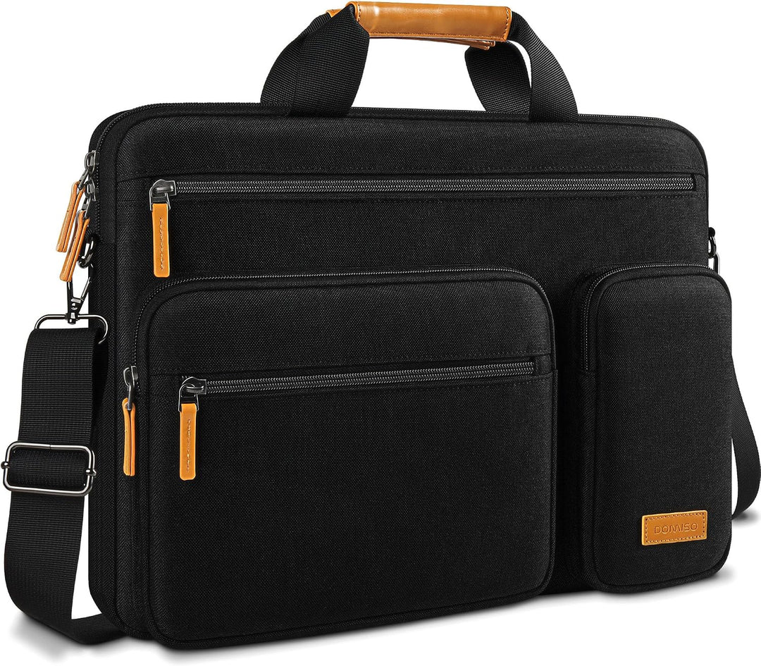 DOMISO Laptoptasche 17 Zoll Business Aktentasche Herren Wasserabweisend Laptop Tasche Schultertasche