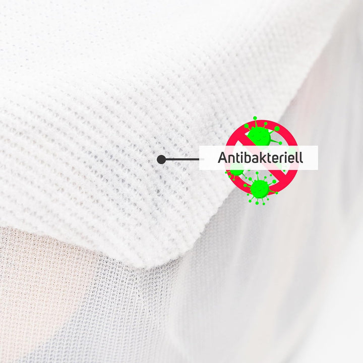 Matratzenschoner aus Baumwolle für Babykrippe | 60 x 120 cm | Wasserdicht | Atmungsaktiv | mit Gummi