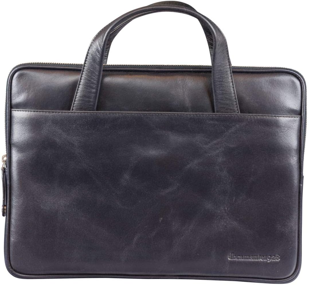 dbramante1928 - Silkeborg Laptoptasche für Damen und Herren - Tasche mit zwei strukturierten Ledergr
