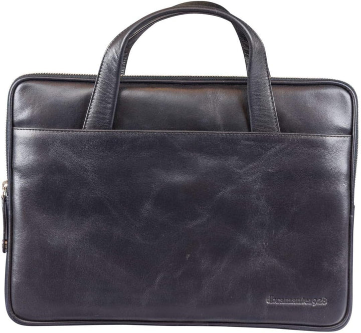 dbramante1928 - Silkeborg Laptoptasche für Damen und Herren - Tasche mit zwei strukturierten Ledergr