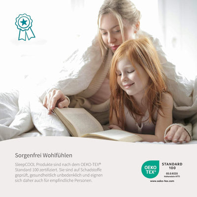 SleepCOOL Bettdecke Winter, Temperaturregulierend, 135x220cm, 1000g Füllung, Cool.XPRESSION, ideale