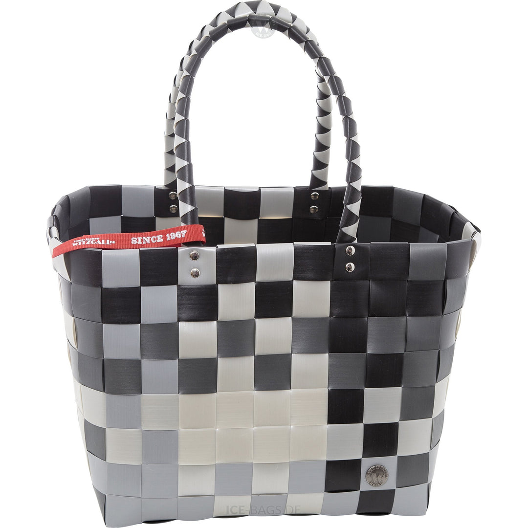 ICE-BAG Shopper "5010-52" Klassiker Original Witzgall Einkaufstasche Einkaufskorb - schwarz,grau,sil
